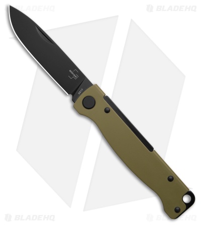 Boker Plus Atlas OD Green Pocket Knife Stainless Steel (2.9" Black)