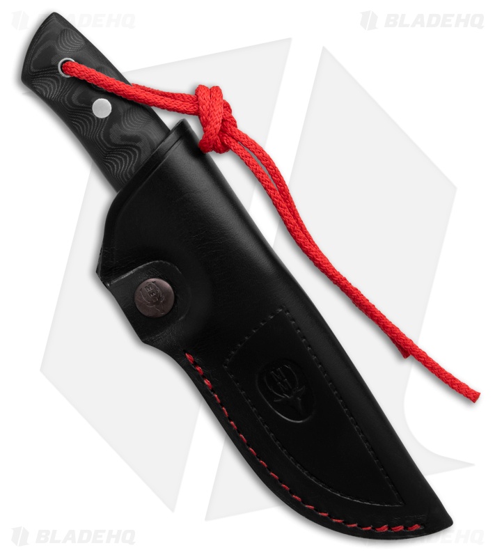 Muela Kodiak Fixed Blade Knife Black Micarta (4" Satin)