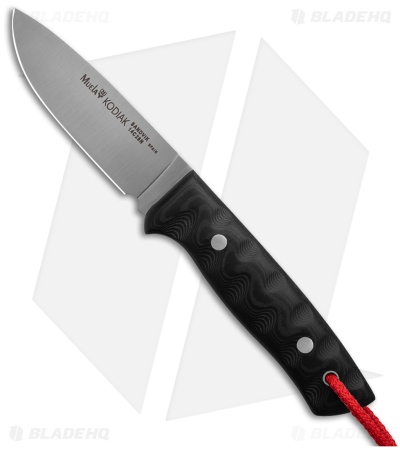 Muela Kodiak Fixed Blade Knife Black Micarta (4" Satin)