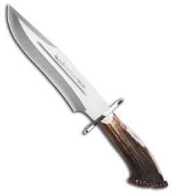 Muela Magnum Bowie 26 Fixed Blade Knife Stag (10.25" Satin)