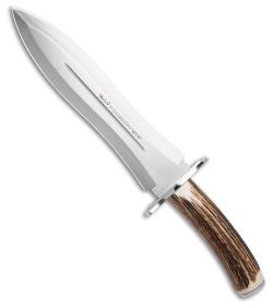 Muela Podenquero Fixed Blade Knife Stag (10.5" Satin)