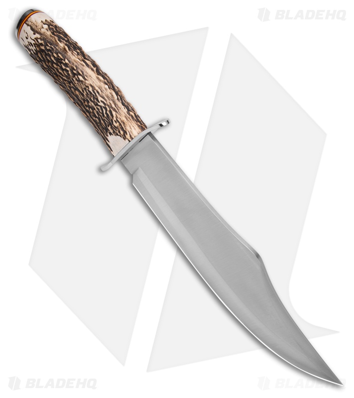 Muela Rhino-25A Fixed Blade Knife Stag (9.75" Satin)