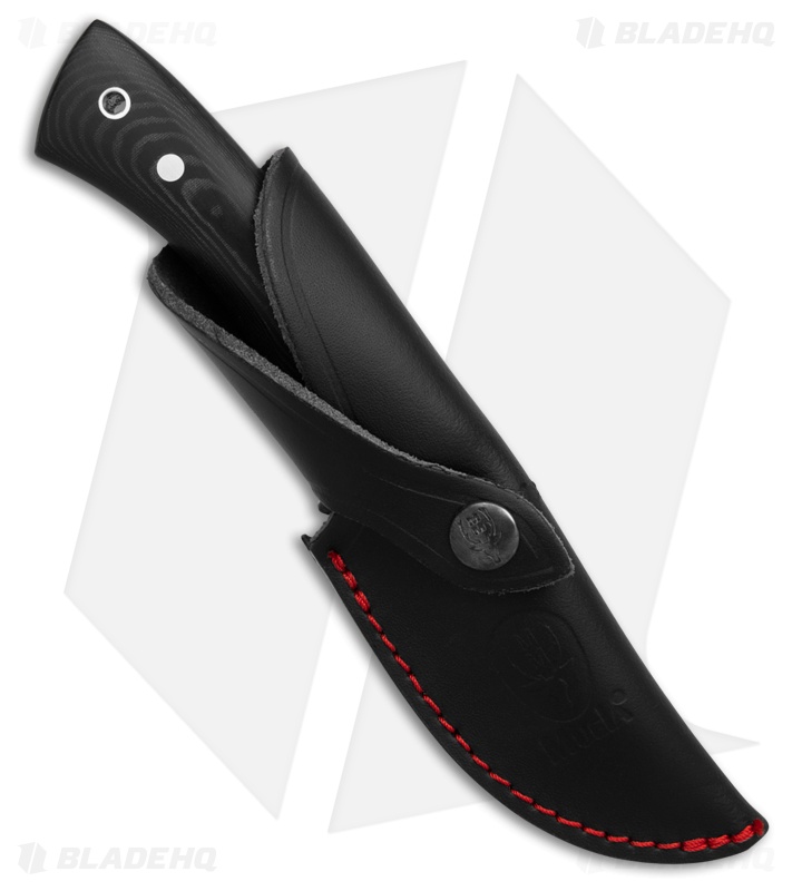 Muela Rhino 9M Fixed Blade Knife Black Micarta (3.5" Satin)