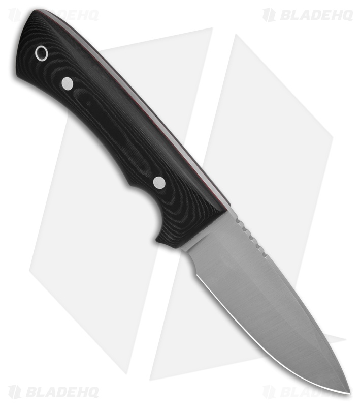 Muela Rhino 9M Fixed Blade Knife Black Micarta (3.5" Satin)