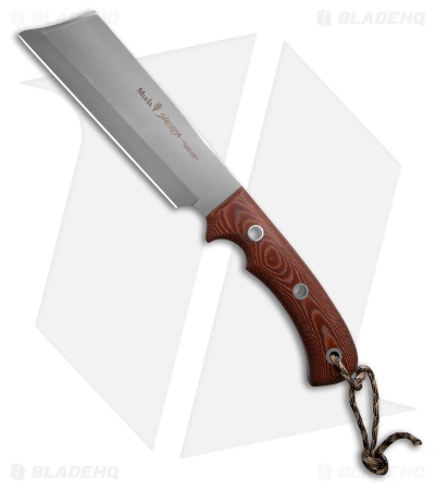 Muela Sherpa-18C Fixed Blade Knife Red Micarta (7.13" Satin)