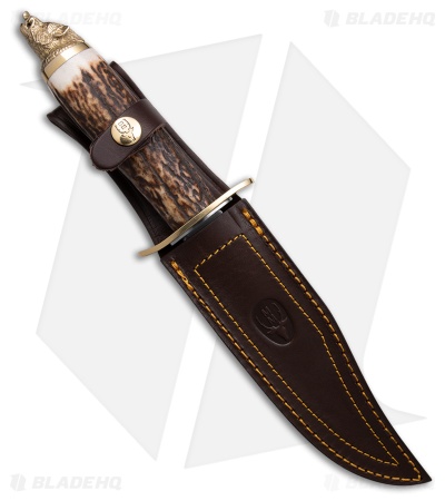 Muela Wildboar Fixed Blade Knife Stag (6.25" Satin)