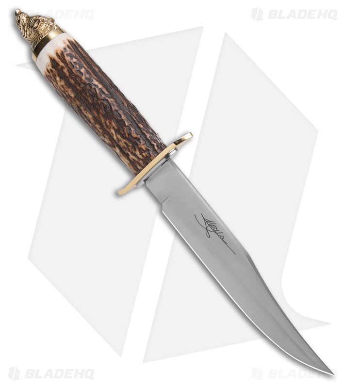 Muela Wildboar Fixed Blade Knife Stag (6.25" Satin)