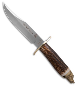 Muela Wildboar Fixed Blade Knife Stag (6.25" Satin)