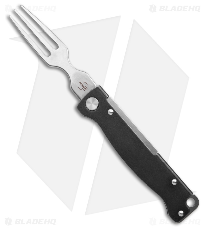 Boker Plus Atlas Fork Slip Joint Black Stainless Steel (2.75" Polish)