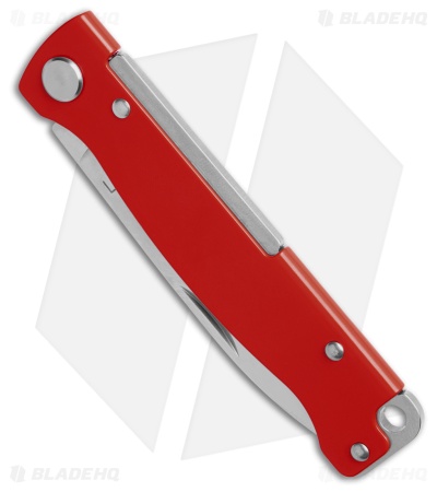 Boker Plus Atlas Slip Joint Knife Red Stainless Steel (2.9" Satin) 01BP0013