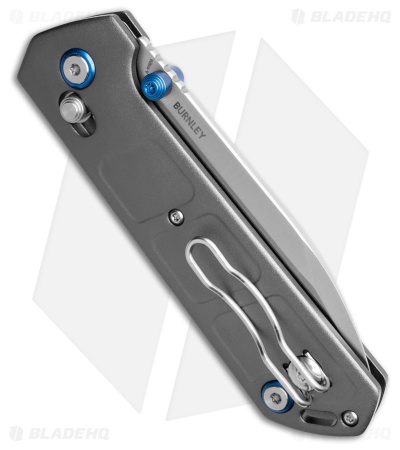 Boker Plus Kihon DC Aluminum Crossbar Lock Gray (3.25 Satin) 01BP0023
