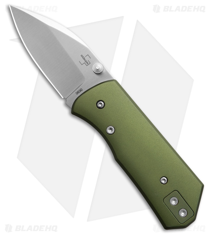 Boker Plus Lefti Liner Lock Knife Green Aluminum (2.2" Satin) 01BP0006