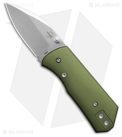 Boker Plus Lefti Liner Lock Knife Green Aluminum (2.2" Satin) 01BP0006