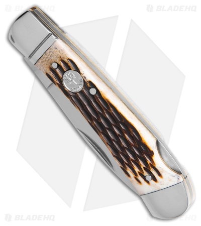 Boker Lockback Knife Amber Jigged Bone (Polish) 110891