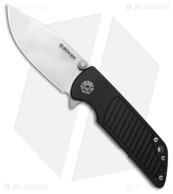 Boker Sherman EDC II Frame Lock Knife Black G-10 (3" Satin)