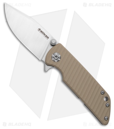 Boker Sherman EDC II Frame Lock Knife Coyote G-10 (3" Satin)