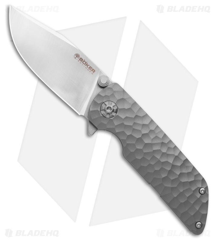Boker Sherman EDC II Frame Lock Knife Fully Titanium (3" Satin)