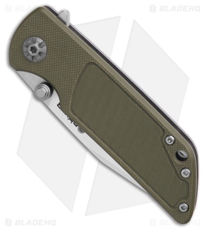 Boker Sherman EDC II Frame Lock Knife OD Green G-10 (3" Satin)