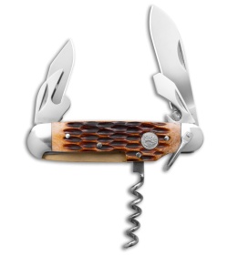 Boker Tree Brand Camp Knife Amber Jigged Bone (3.25" Satin) 110906