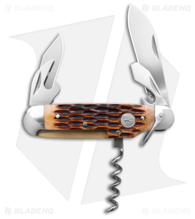 Boker Tree Brand Camp Knife Amber Jigged Bone (3.25" Satin) 110906