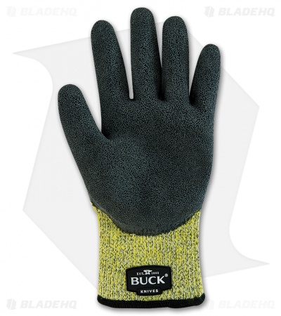 Buck Mr. Crappie Cut Resistant Fishing Gloves (Yellow/Black)