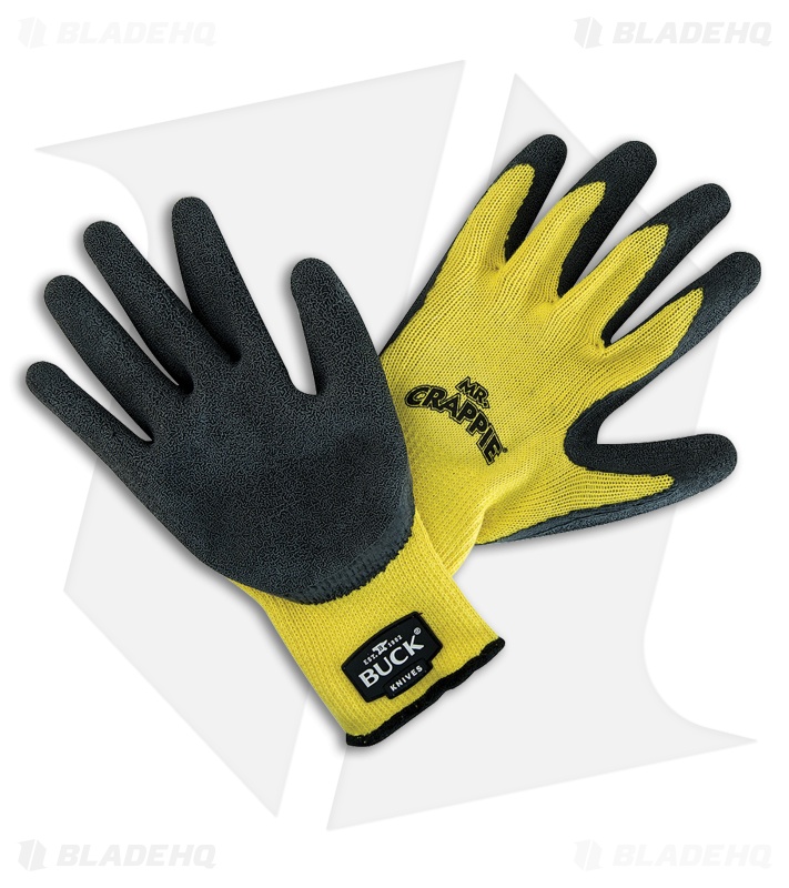Buck Mr. Crappie Fishing Gloves (Yellow/Black)