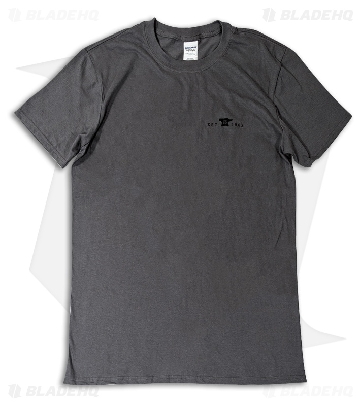 Buck Short Sleeve Mens T-Shirt (Gray)