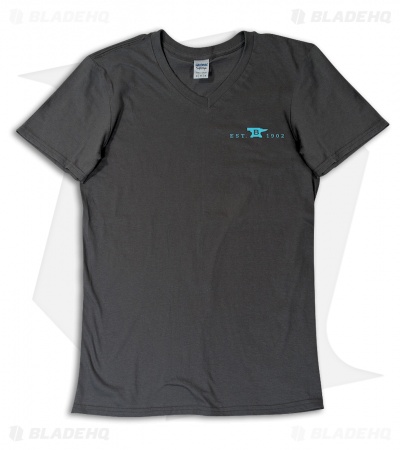 Buck Short Sleeve Womens T-Shirt (Gray)