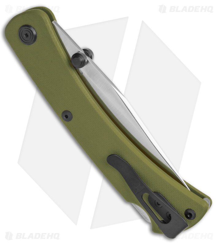 Buck 110 Slim Pro TRX Lockback Knife OD Green G-10 (3.75" Satin) 0110GRS3