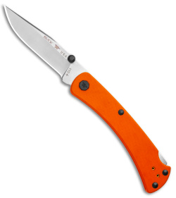 Buck 110 Slim Pro TRX Lockback Knife Orange G-10 (3.75&quot; Satin) 0110ORS3 | 151625