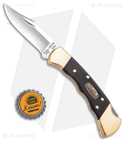 Buck 112 Ranger 50th Anniversary Knife Finger Grooved (3" Satin) 0112BRS3FG	