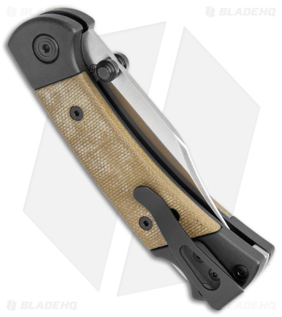 Buck 112 Ranger Sport Lockback Knife Green Canvas/Black Al (3" Satin) 0112GRS5