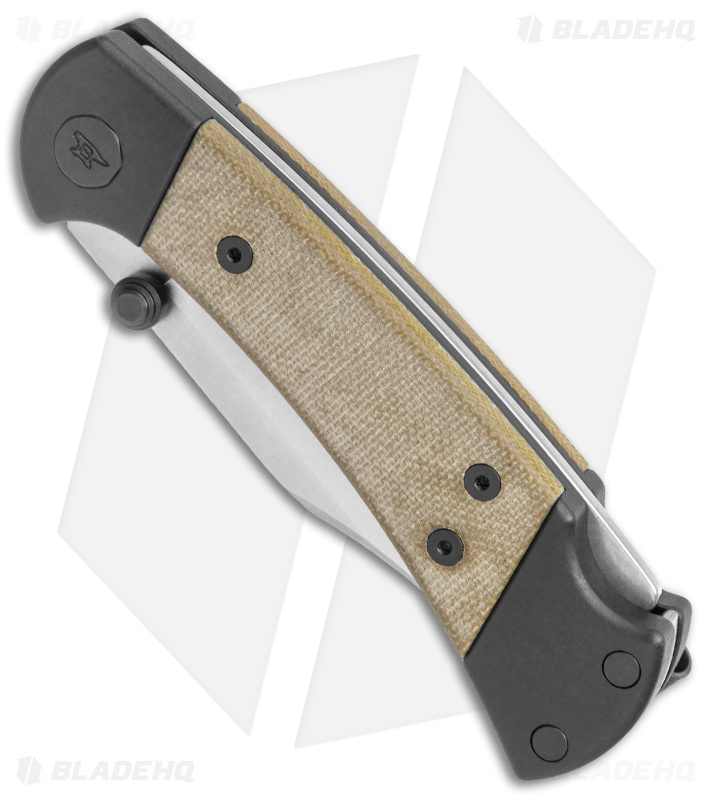 Buck 112 Ranger Sport Lockback Knife Green Canvas/Black Al (3" Satin) 0112GRS5