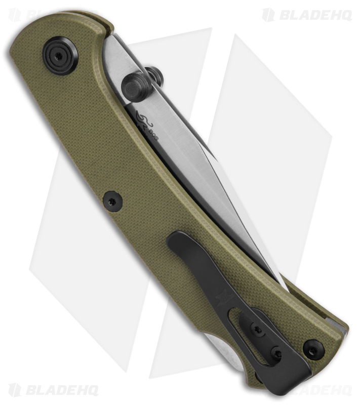 Buck 112 Slim Pro TRX Lockback Knife OD Green G-10 (3" Satin) 0112GRS3