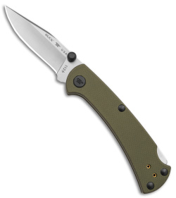 Buck 112 Slim Pro TRX Lockback Knife OD Green G-10 (3" Satin) 0112GRS3