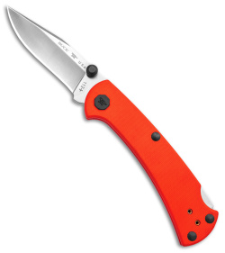 Buck 112 Slim Pro TRX Lockback Knife Orange G-10 (3" Satin) 0112ORS3