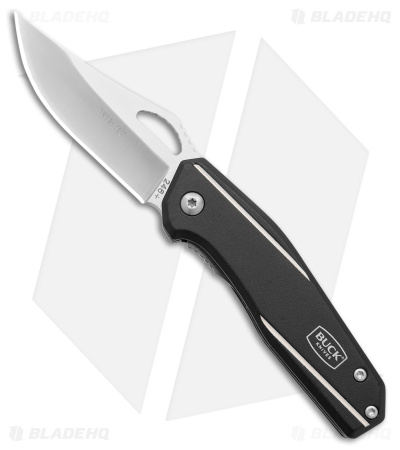 Buck Dealer Tin 247/246 2-for-1 Liner Lock Knife Black Aluminum (3," 2.8" Satin)