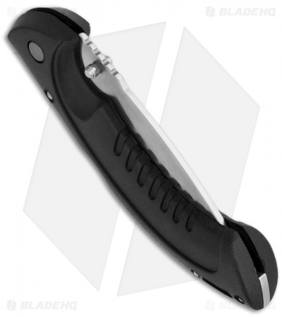 Buck Folding Omni Hunter 12PT Knife Black (4" Satin Plain) 0397BKS