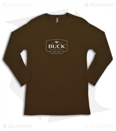Buck Long Sleeve Tee Brown XL 13008-XLG