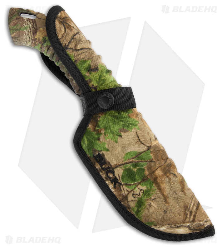 Buck Omni Hunter 12PT Knife RealTree Xtra Green Camo (4