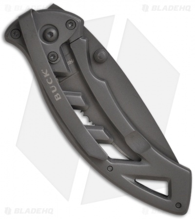 Buck Parallex Frame Lock Knife (2.75" Gray Serr) 0318TTX1