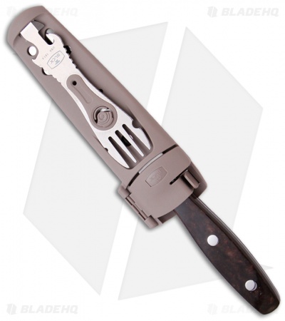 Buck TravelMate Kit w/ Spreader, Sheath & Fork (4.875" Serr) 0941BRS1VP