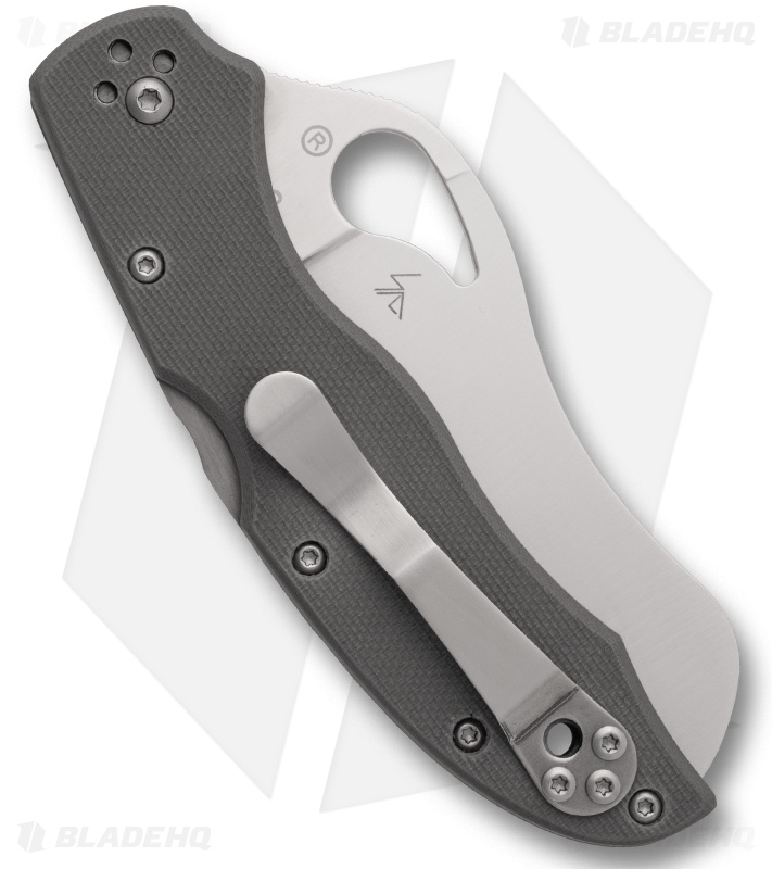 Byrd Gooney Lockback Knife Gray Peel-Ply G-10 (3.4" Satin Full Serr)