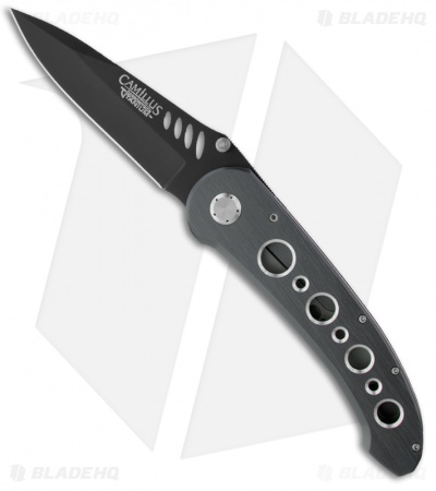 Camillus Shockwave Carbonitride Titanium Liner Lock Knife (3.625" Black)