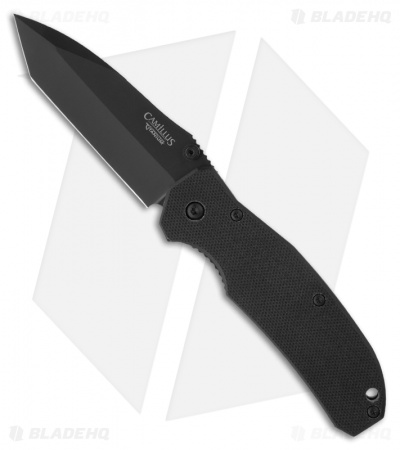 Camillus 6.75" Carbonitride Titanium Tanto II Knife (2.875" Black Plain) 18673