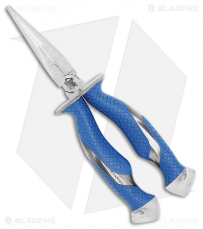 Camillus Cuda Needlenose Pliers Blue Rubber CM18828