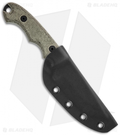 Camillus 7.75" Barbarian Knife Micarta Fixed Blade (3.75" Black Plain) 19089