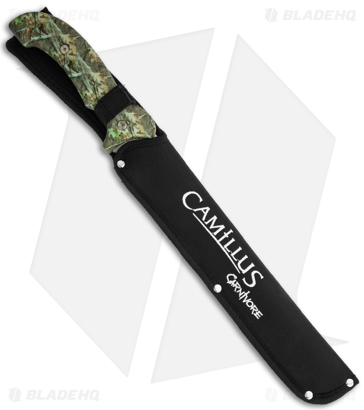 Camillus 18" Titanium Bonded Carnivore Machete Fixed Blade (12" Serr) 19074