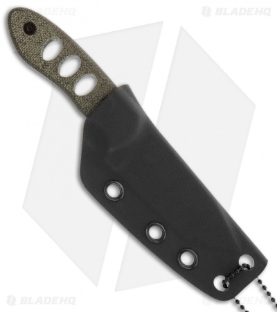 Camillus 5.5" Choker Fixed Blade Knife Micarta (2.5" Black Plain) 19088