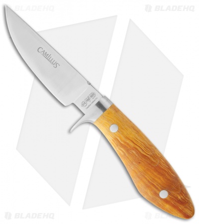 Camillus 9" OVB Fisk Hunter Maple Fixed Blade Knife (4" Satin) 19048